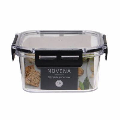 Pojemnik kwadratowy Novena 0,9 l transparentny