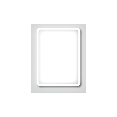Lustro Balerina 60 x 80 cm neutralna włącznik dotykowy