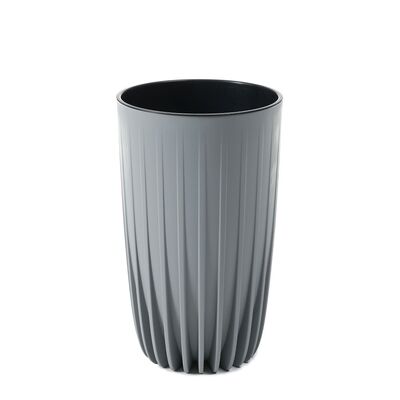 Donica Mira Eco Recycled wysoka 30 cm szary