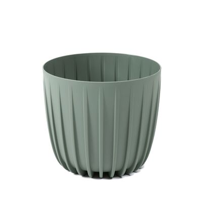 Osłonka niska Mira 16 cm szaro-zielony