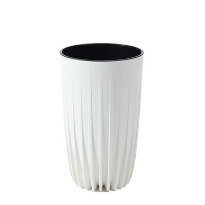 Donica wysoka Mira 25 cm biały
