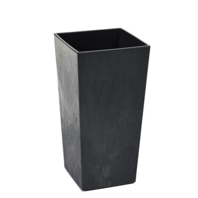 Donica Finezja 19 x 19 cm beton czarny
