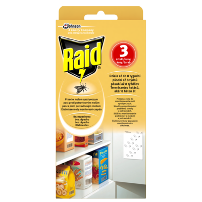 Pułapka lepowa monitorująca obecność moli 3 sztuki Raid