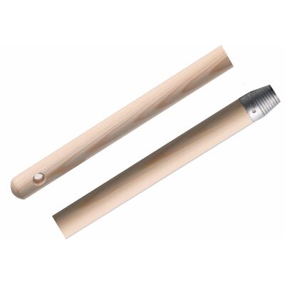 Drewniany kij jasny 120 cm z szerokim gwintem