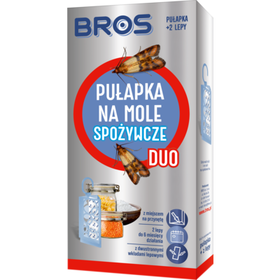 Pułapka na mole spożywcze DUO + 2 wkłady Bros