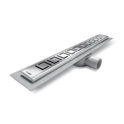 Odwodnienie liniowe Axus standard rynna ABS L- 800 mm maskownica nierdzewna mat kwadrat