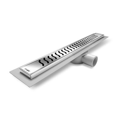 Odwodnienie liniowe Axus standard rynna ABS L- 800 mm maskownica nierdzewna mat fala