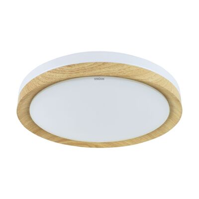 Plafoniera FIGARO C 3 x E27 PINE drewno + biały STRÜHM