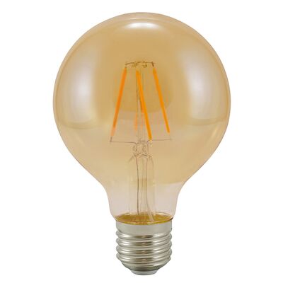 Żarówka dekoracyjna Vintage LED Filament Amber G80 E27 WW 2000 K 320 lm Sanico