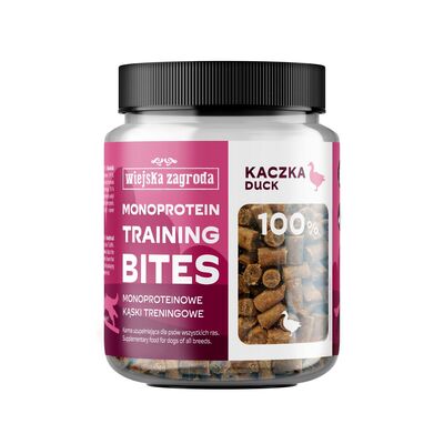 Przysmak treningowy dla psa kaczka kąski monoproteinowe 150 g Wiejska Zagroda