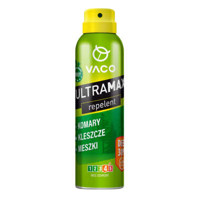 Spray na komary, kleszcze i meszki DEET 30% 170 ml VACO ULTRAMAX