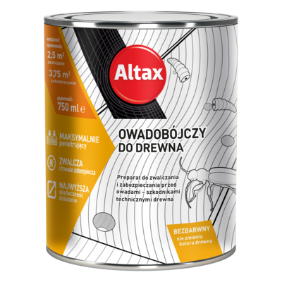Preparat owadobójczy do drewna 750 ml ALTAX