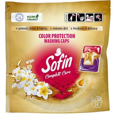Kapsułki do prania Complete Care  Color Protection 24 sztuki SOFIN