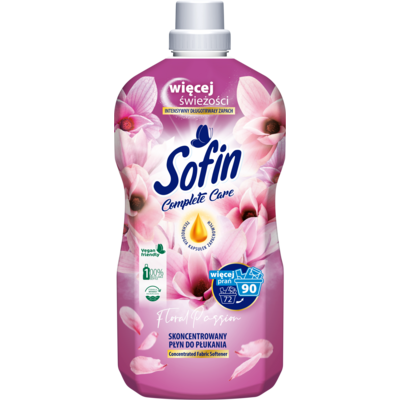 Skoncentrowany płyn do płukania tkanin Complete Care  Freshness FLORAL PASSION 1,8 l SOFIN