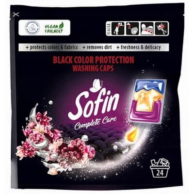 Kapsułki do prania Complete Care  Black Color Protection 24 sztuki SOFIN