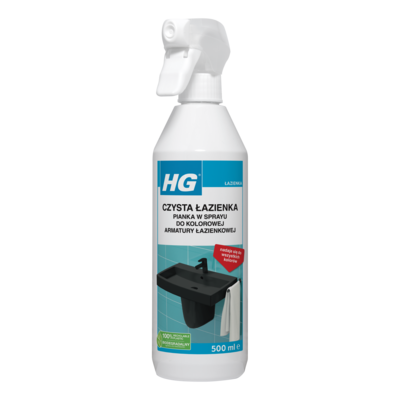 Pianka w sprayu Czysta Łazienka Kolorowa Armatura 500 ml HG