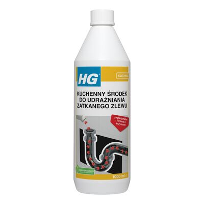 Kuchenny środek do udrażniania zatkanego zlewu 1000 ml HG