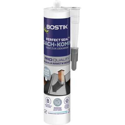 Uszczelniacz dekarski Perfect Seal DACH  KOMIN kauczuk brązowy 280 ml Bostik