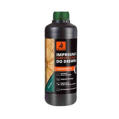 Impregnat do drewna konstrukcyjnego koncentrat 1:9 1 kg zielony DRAGON