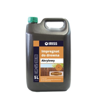 Impregnat akrylowy do drewna 5 l buk IRISS