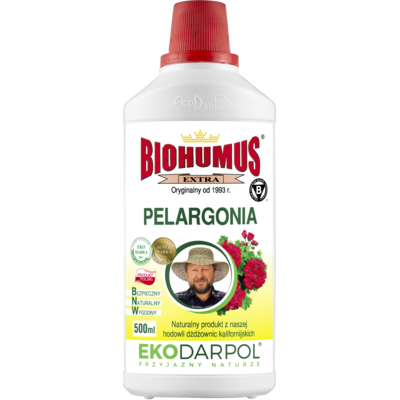 Nawóz BIOHUMUS EXTRA pelargonia 500 ml EKODARPOL