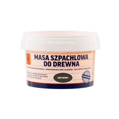 Masa szpachlowa do drewna 250 g dąb ciemny DRAGON