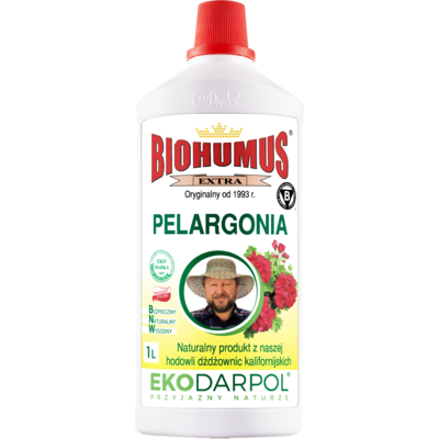 Nawóz BIOHUMUS EXTRA pelargonia 1 l EKODARPOL