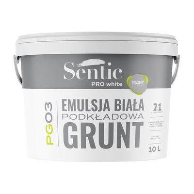 Emulsja podkładowa GRUNT PG03 biały 10 l SENTIC