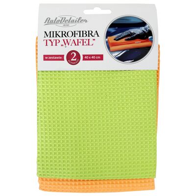 Mikrofibra typ "WAFEL" 40 x 40 cm 2 szt. AutoDetailer by 4Car