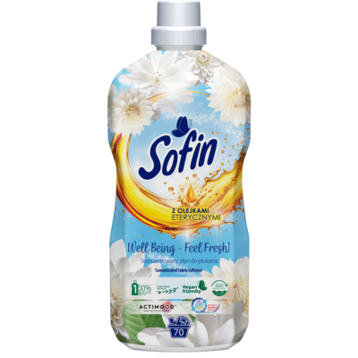 Skoncentrowany płyn do płukania tkanin Well Being - Feel Fresh 1,4 l SOFIN