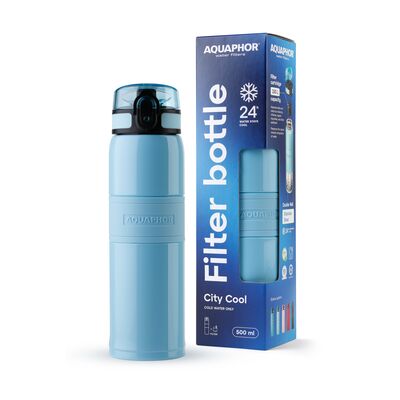 Butelk termiczna filtrująca City Cool 500 ml mroźny błękit