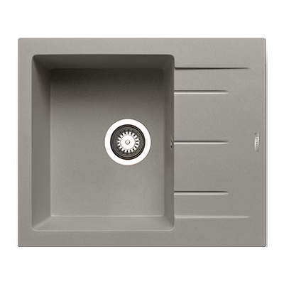Zlewozmywak TILOS 1B1D 59 x 50 cm szry beton Maidsink