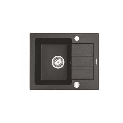 Zlewozmywak RODOS MINI 56 x 44 cm 1B 1D Maidsink czarny