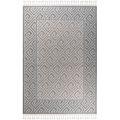 Dywan prostokątny Jardin 80 x 150 cm szaro-biały