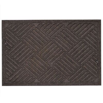 Wycieraczka materiałowa 40 x 60 cm szaro-brązowy