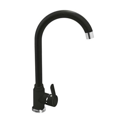Zlew ANDROS 77 x 45 cm + bateria Lungo czarny mat Maidsink