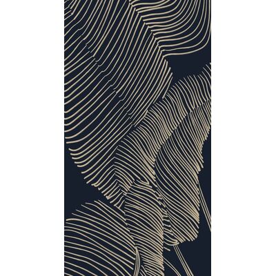 Dywan Sofia 80 x 150 cm pióra ciemnoniebieski