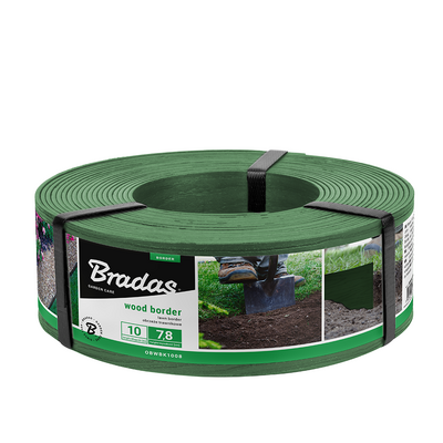 Obrzeże WOOD BORDER 78 x 2,8 mm x 10 m zielony Bradas