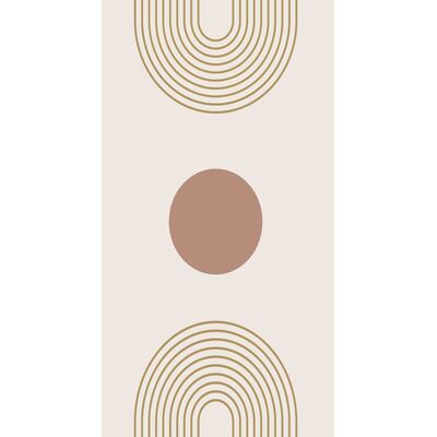 Dywan Madrid 80 x 150 cm geometryczny beżowy