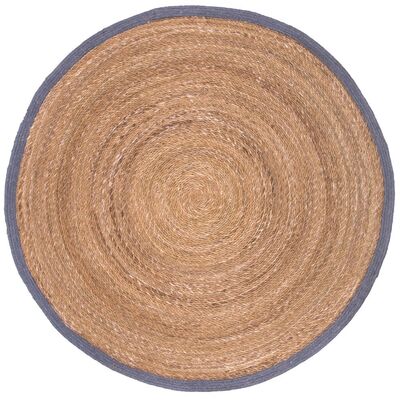 Dywan okrągły Wicker 100 cm brązowo-szary