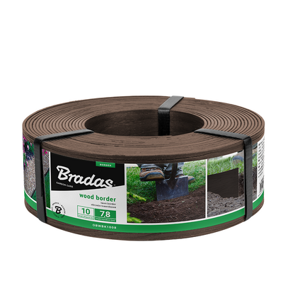 Obrzeże WOOD BORDER 78 x 2,8 x 10 m brązowy Bradas