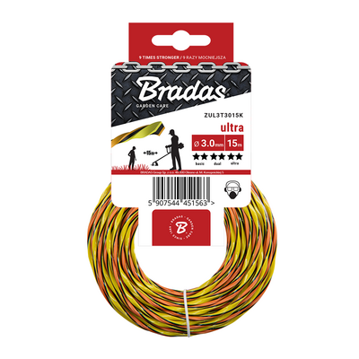 Żyłka ULTRA L3 twist 2,7 mm x 15 m Bradas