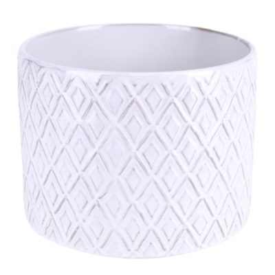 Osłonka ceramiczna Diamante S 11,5 cm biały
