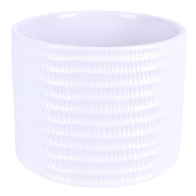 Osłonka ceramiczna Onde L 21 cm biały