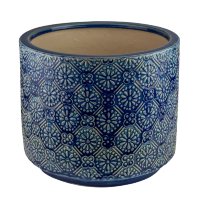 Donica ceramiczna Flor S 18 cm granatowy