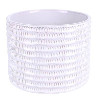Osłonka ceramiczna Onde L 21 cm jasnoszary