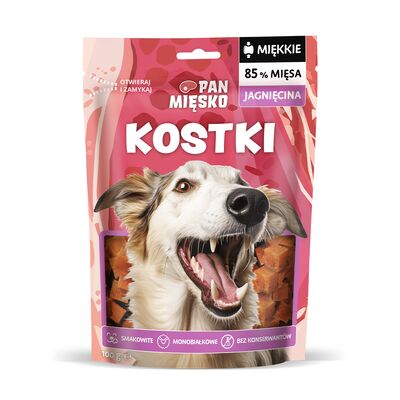 Przysmak dla psa Kostki jagnięcina 100 g Pan Mięsko
