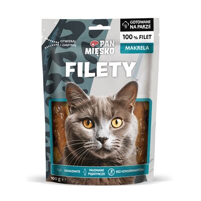 Przysmak dla kota Filety Makrela 100 g Pan Mięsko