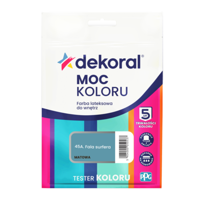 Farba lateksowa do wnętrz MOC KOLORU TESTER Fala surfera 0,04 l Dekoral