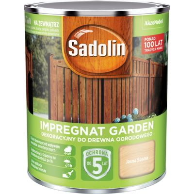 Impregnat dekoracyjny do drewna ogrodowego Garden Jasna Sosna 0,7 l Sadolin